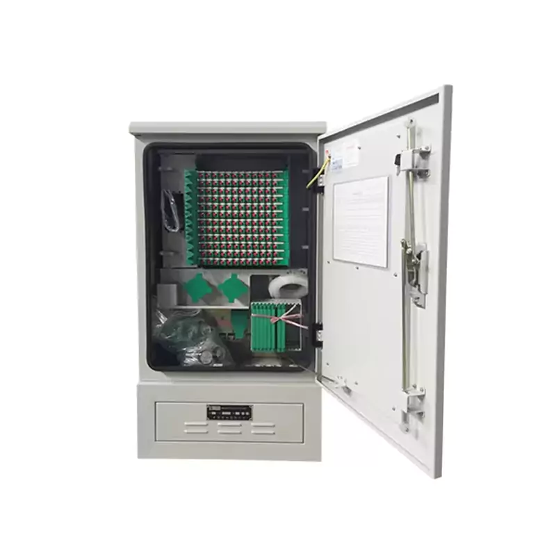 144 Core Stainless Steel Fiber Cross Cabinet