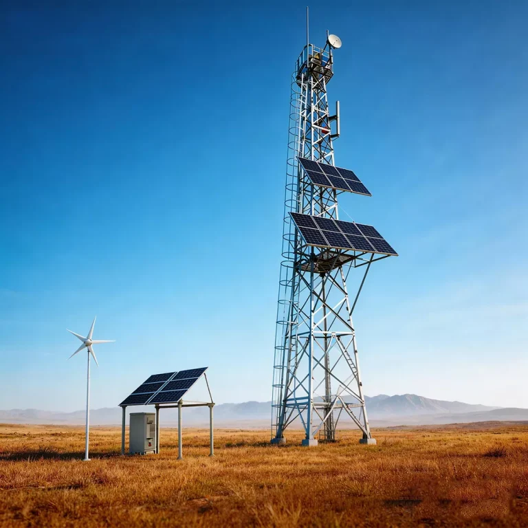 Communication Base Station Site Stacked PV