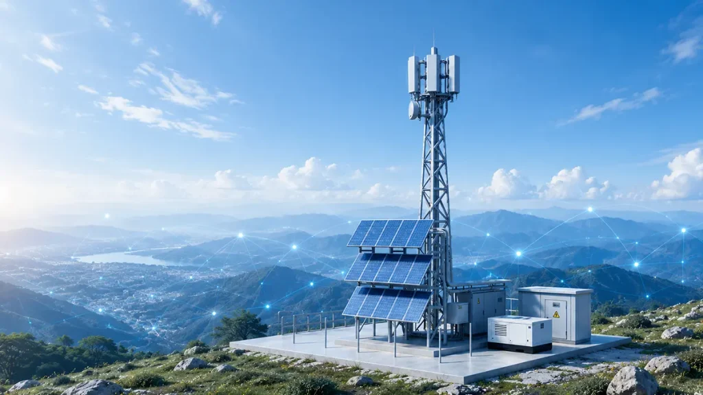 Base Station Stacked PV System